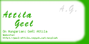 attila geel business card