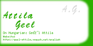 attila geel business card